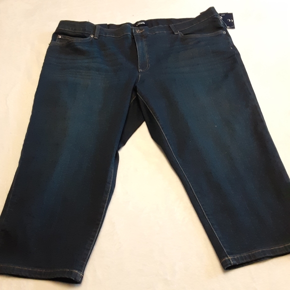 NWT CHAPS COMFORT ELASTIC MID RISE SLIM LEG CAPRIS - Picture 2 of 9